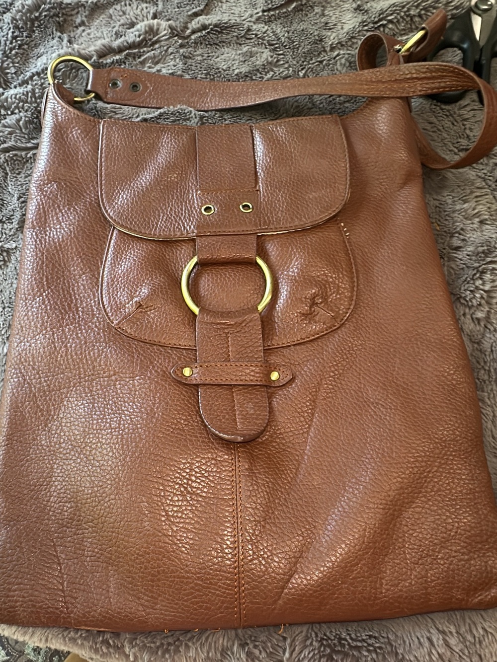 Bobo bags Tan Leather Shoulder Bag 15x11 (bags 25)